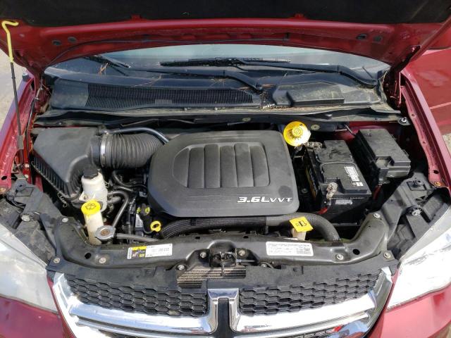 2C4RDGCG2ER278912 - 2014 DODGE GRAND CARA SXT BURGUNDY photo 12