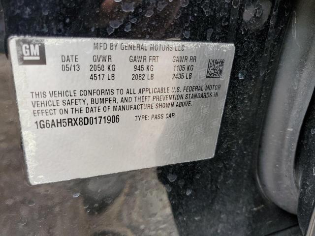 1G6AH5RX8D0171906 - 2013 CADILLAC ATS LUXURY Qara foto 12