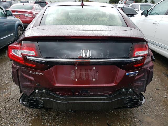 JHMZC5F3XKC005123 - 2019 HONDA CLARITY TOURING BURGUNDY photo 6