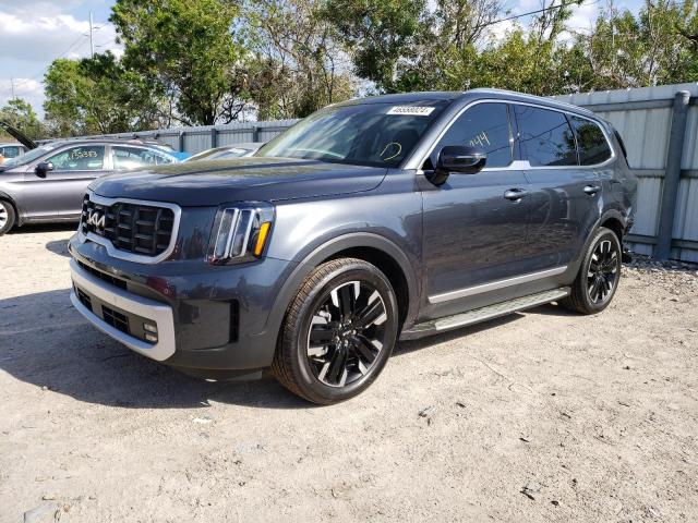 5XYP5DGC5RG454274 - 2024 KIA TELLURIDE SX GRAY photo 1