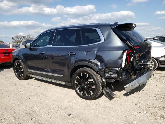 5XYP5DGC5RG454274 - 2024 KIA TELLURIDE SX GRAY photo 2