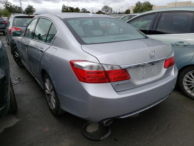 1HGCR3F8XDA001465 - 2013 HONDA ACCORD EXL SILVER photo 2