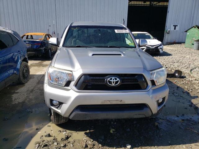 3TMMU4FNXEM067306 - 2014 TOYOTA TACOMA DOUBLE CAB LONG BED SILVER photo 5