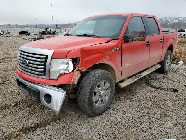 1FTFW1ET1BFD12684 - 2011 FORD F150 SUPERCREW RED photo 1