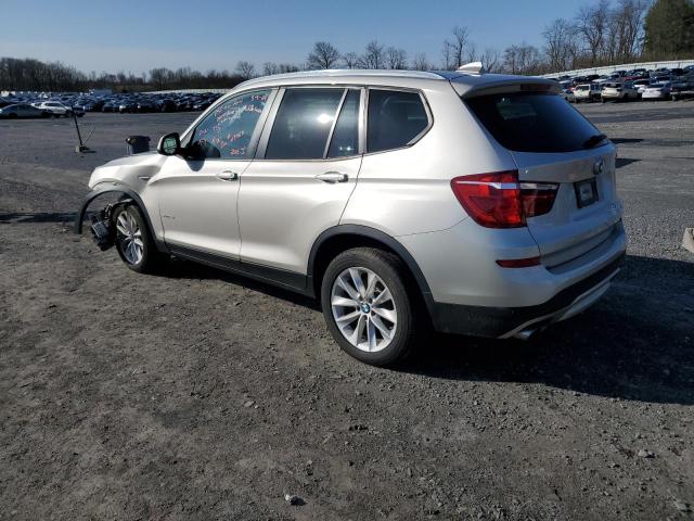 5UXWX9C5XH0T14427 - 2017 BMW X3 XDRIVE28I SILVER photo 2