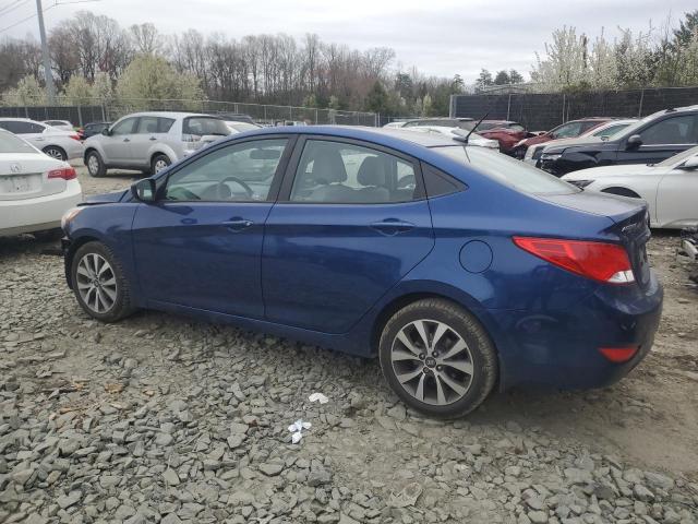 KMHCT4AEXHU282573 - 2017 HYUNDAI ACCENT SE BLUE photo 2