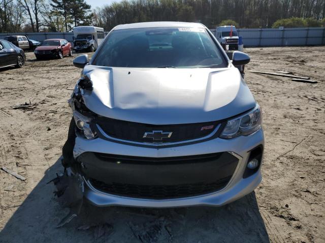 1G1JD5SH3J4130401 - 2018 CHEVROLET SONIC LT SILVER photo 5