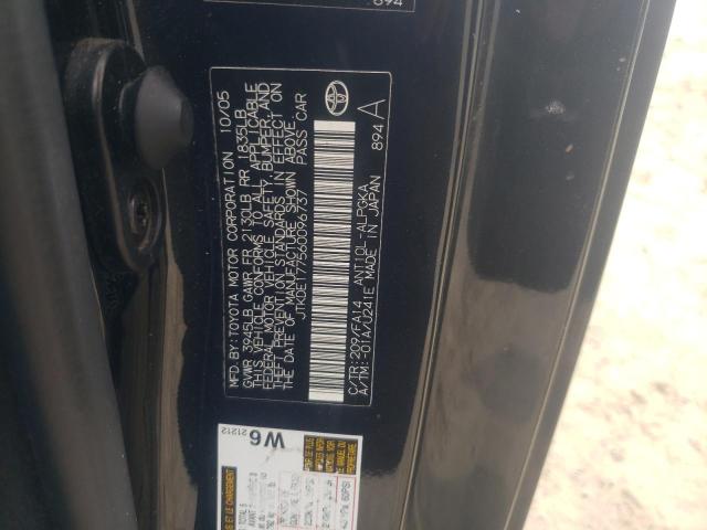 JTKDE177560096737 - 2006 TOYOTA SCION TC 黑色 照片 12