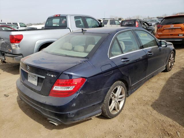 WDDGF8BB0CA720591 - 2012 MERCEDES-BENZ C 300 4MATIC BLUE photo 3