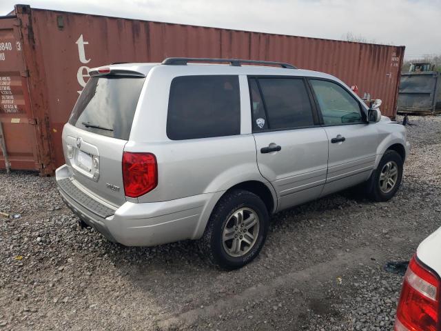 5FNYF18525B023876 - 2005 HONDA PILOT EXL SILVER photo 3