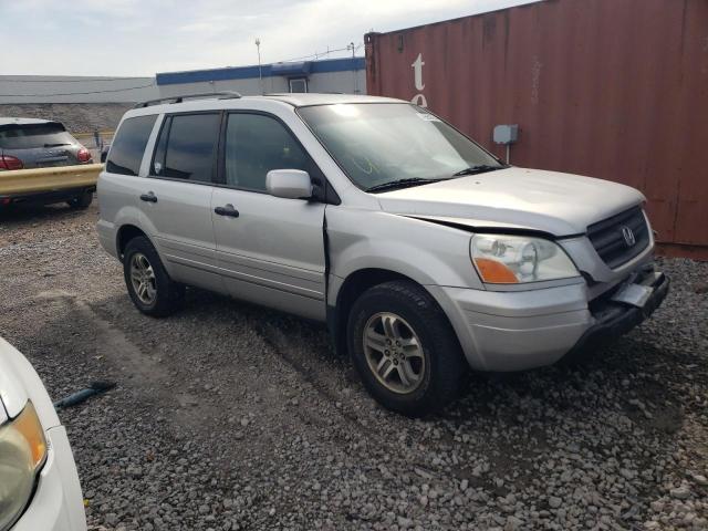 5FNYF18525B023876 - 2005 HONDA PILOT EXL SILVER photo 4