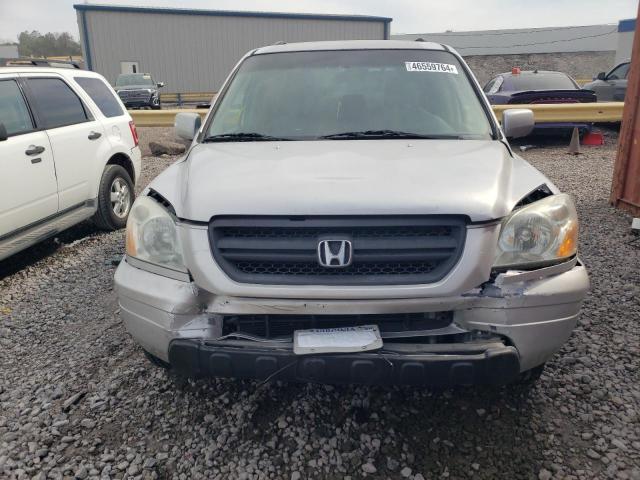 5FNYF18525B023876 - 2005 HONDA PILOT EXL SILVER photo 5