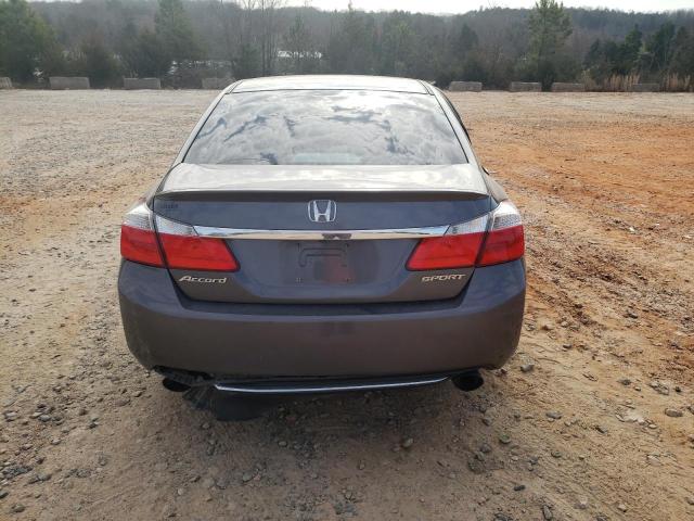 1HGCR2F59DA107809 - 2013 HONDA ACCORD SPORT GRAY photo 6