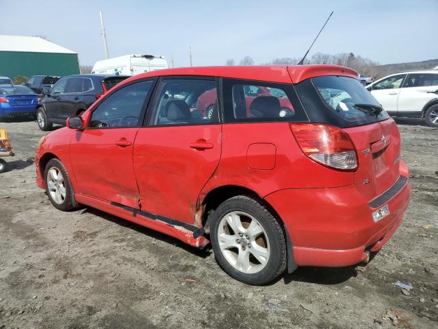 2T1KR32E34C206787 - 2004 TOYOTA COROLLA MA XR RED photo 2