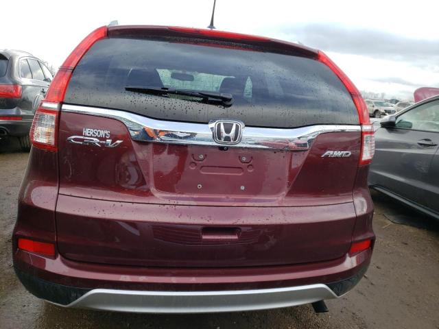 2HKRM4H74FH681571 - 2015 HONDA CR-V EXL RED photo 6