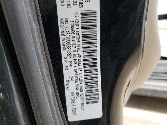 2C4RC1BG0CR226824 - 2012 CHRYSLER TOWN & COU TOURING 黑色 照片 13