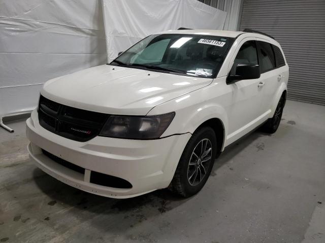 3C4PDCAB8JT443697 - 2018 DODGE JOURNEY SE WHITE photo 1