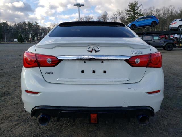 JN1BV7ARXFM392778 - 2015 INFINITI Q50 BASE WHITE photo 6