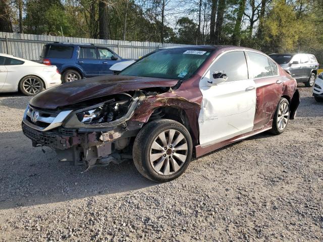 1HGCR2F85DA056786 - 2013 HONDA ACCORD EXL RED photo 1