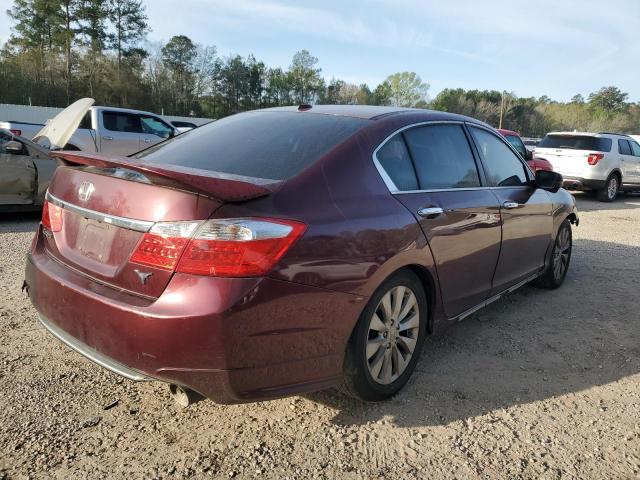 1HGCR2F85DA056786 - 2013 HONDA ACCORD EXL RED photo 3