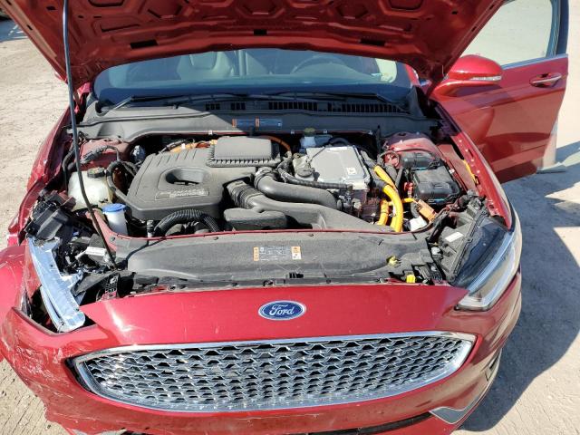 3FA6P0SU1LR157813 - 2020 FORD FUSION TITANIUM BURGUNDY photo 11