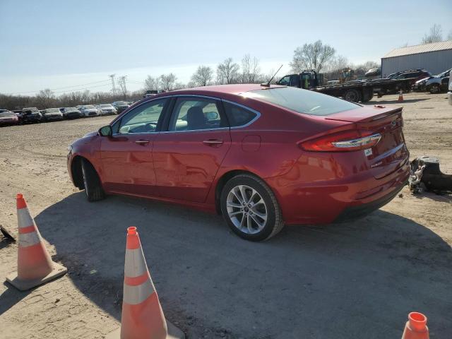 3FA6P0SU1LR157813 - 2020 FORD FUSION TITANIUM BURGUNDY photo 2