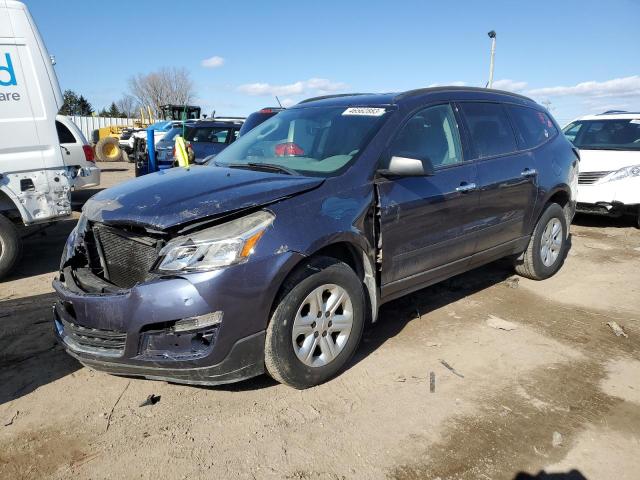 1GNKRFKD5DJ117064 - 2013 CHEVROLET TRAVERSE LS BLUE photo 1