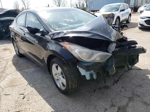 KMHDH4AE3DU755052 - 2013 HYUNDAI ELANTRA GLS BLACK photo 4