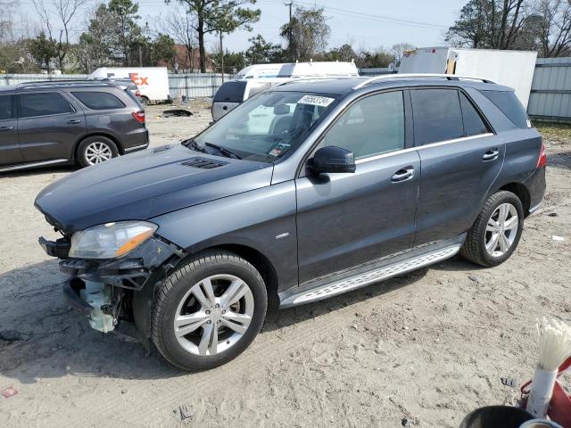 4JGDA5HB4CA016939 - 2012 MERCEDES-BENZ ML 350 4MATIC GRAY photo 1