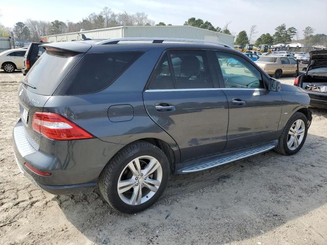 4JGDA5HB4CA016939 - 2012 MERCEDES-BENZ ML 350 4MATIC GRAY photo 3