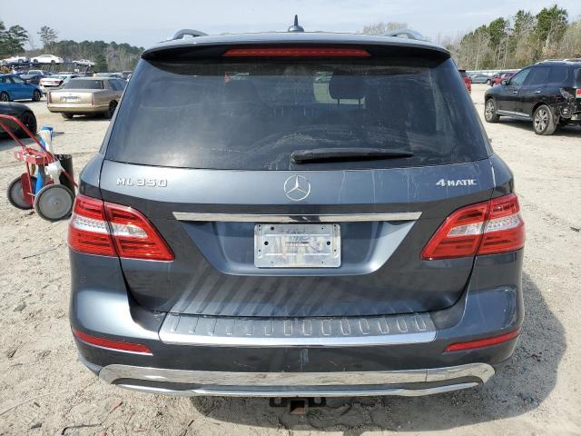 4JGDA5HB4CA016939 - 2012 MERCEDES-BENZ ML 350 4MATIC GRAY photo 6