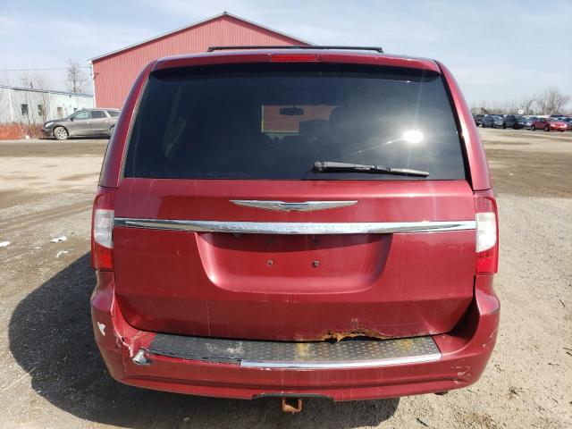 2C4RC1CG6DR641520 - 2013 CHRYSLER TOWN & COU TOURING L RED photo 6