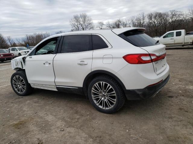 2LMPJ8LR3GBL41700 - 2016 LINCOLN MKX RESERVE WHITE photo 2