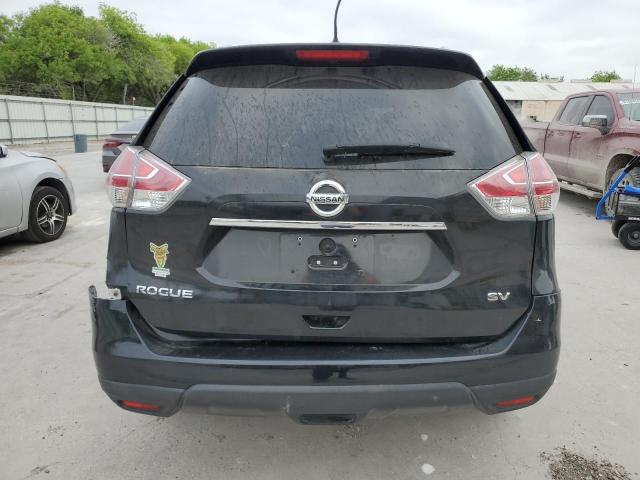 KNMAT2MTXGP717437 - 2016 NISSAN ROGUE S BLACK photo 6