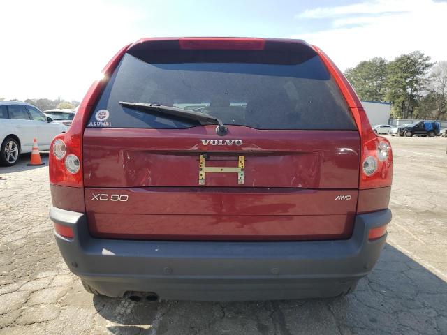 YV4CM592261306829 - 2006 VOLVO XC90 RED photo 6