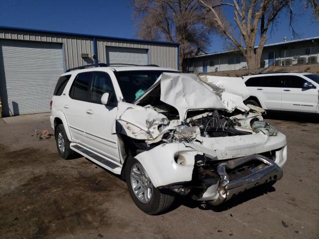 5TDBT44A95S247936 - 2005 TOYOTA SEQUOIA SR5 WHITE photo 4