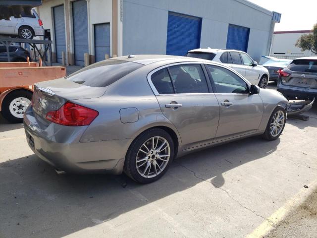 JNKBV61E68M205395 - 2008 INFINITI G35 GRAY photo 3