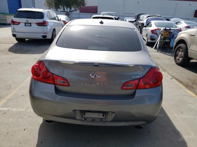 JNKBV61E68M205395 - 2008 INFINITI G35 GRAY photo 6