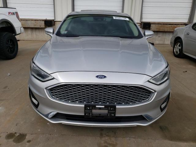 3FA6P0D93KR184163 - 2019 FORD FUSION TITANIUM SILVER photo 5