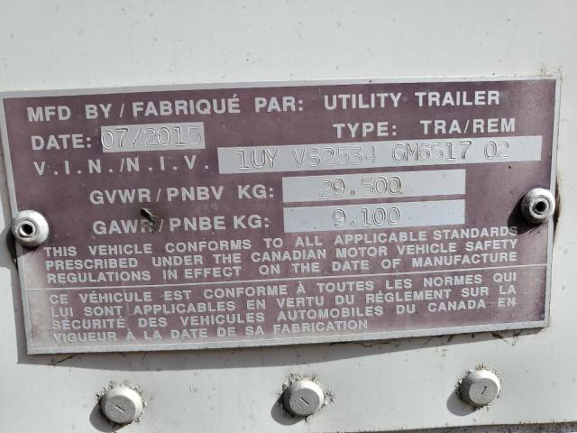 1UYVS2534GM651702 - 2016 UTILITY TRAILER 白色 照片 10