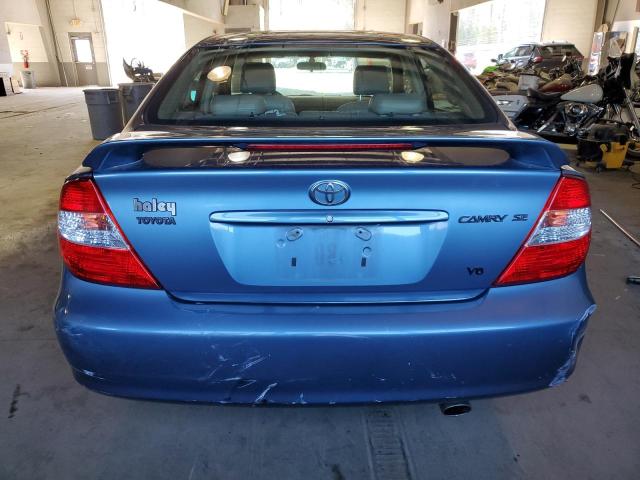 4T1BF30K32U502888 - 2002 TOYOTA CAMRY LE BLUE photo 6