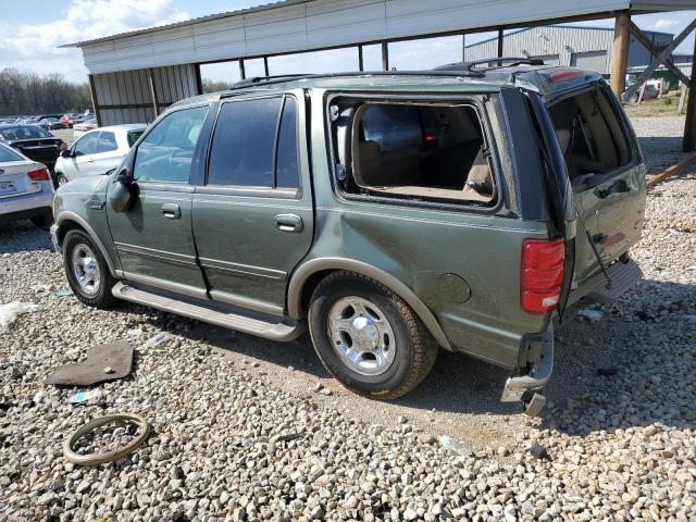 1FMRU17L0YLC04238 - 2000 FORD EXPEDITION EDDIE BAUER GREEN photo 2