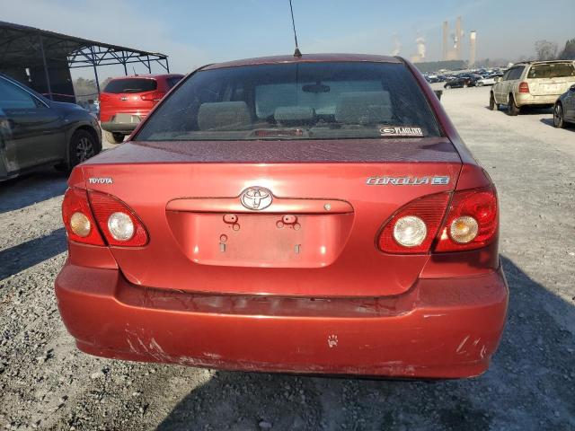 JTDBR32E670135907 - 2007 TOYOTA COROLLA CE RED photo 6