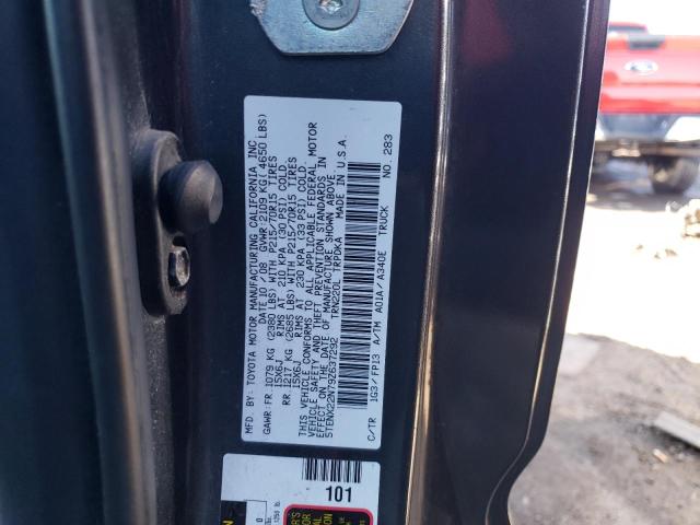 5TENX22N79Z637292 - 2009 TOYOTA TACOMA GRAY photo 12