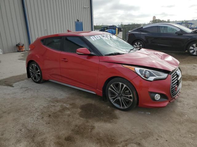 KMHTC6AE9GU285099 - 2016 HYUNDAI VELOSTER TURBO RED photo 4