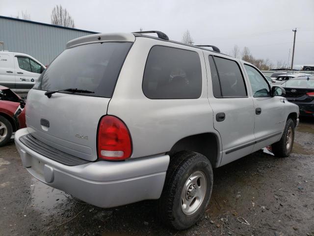 1B4HS28Y9XF558744 - 1999 DODGE DURANGO SILVER photo 3