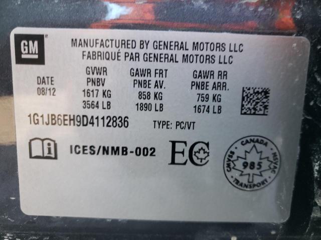 1G1JB6EH9D4112836 - 2013 CHEVROLET SONIC LS 灰色 照片 12