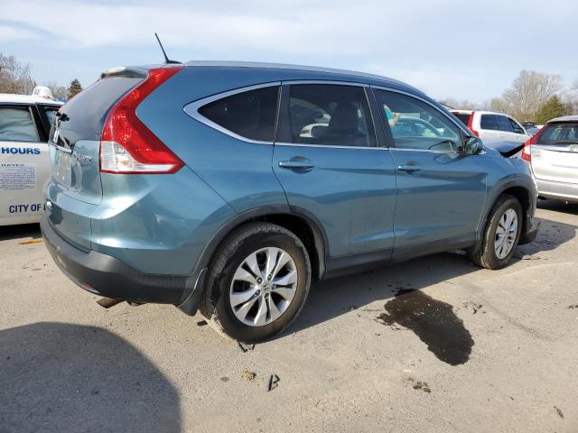 5J6RM4H70DL011860 - 2013 HONDA CR-V EXL TURQUOISE photo 3