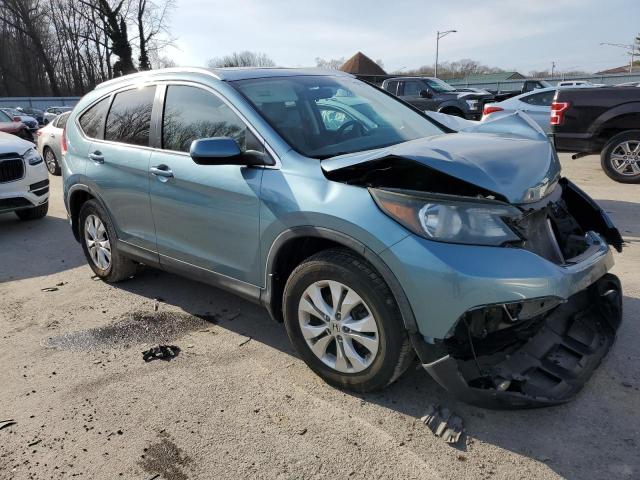 5J6RM4H70DL011860 - 2013 HONDA CR-V EXL TURQUOISE photo 4