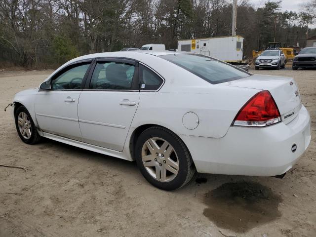 2G1WG5E38D1221922 - 2013 CHEVROLET IMPALA LT WHITE photo 2